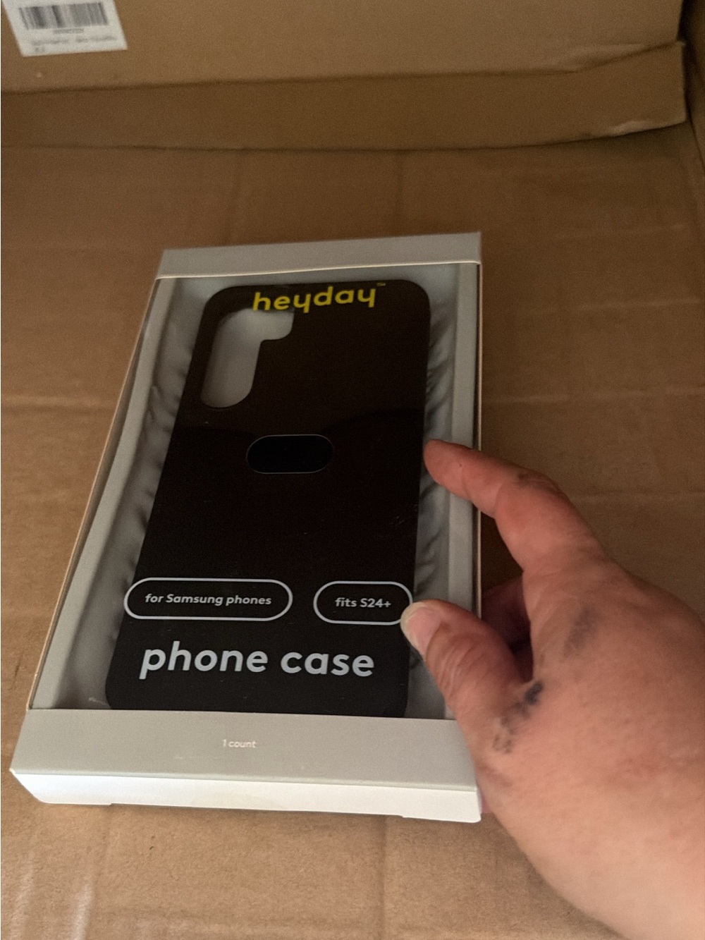 heyday Black Slim Phone Case for Samsung S24+